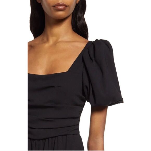 CHELSEA28 Ruched Wide-Leg Pocket Jumpsuit - Picture 2 of 5